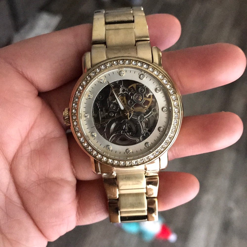 kenneth cole stainless steel gold watch